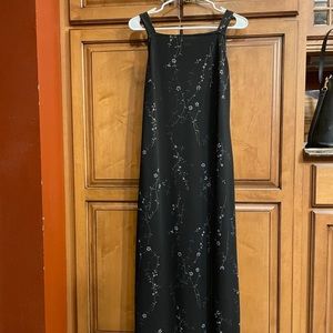 Vintage Long Black and Silver Dress